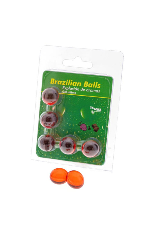 TALOKA - 5 SFERE BRASILIANE GEL INTIMO FRAGOLA E CIOCCOLATO