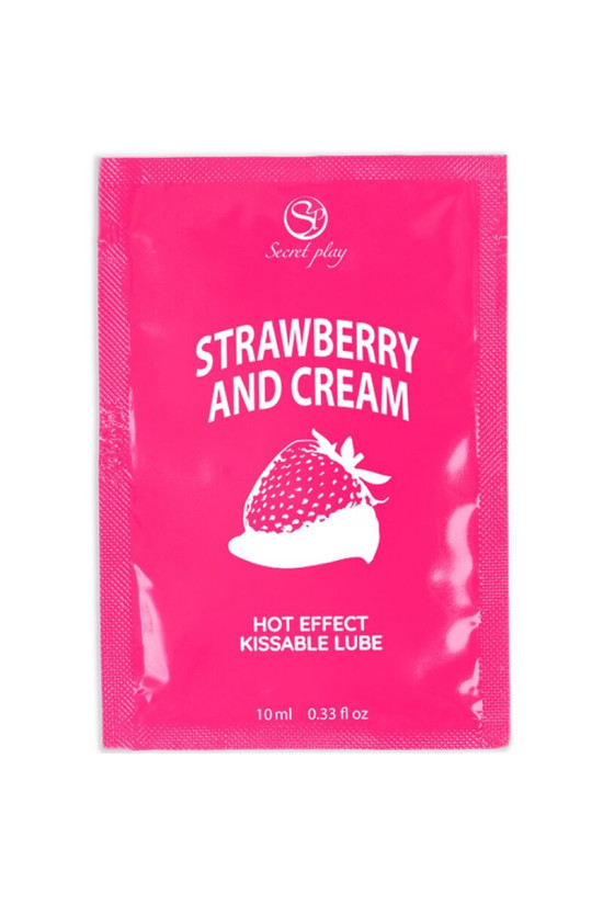 SECRETPLAY - LUBRIFICANTE MONODOSE FRAGOLE E CREMA 10 ML