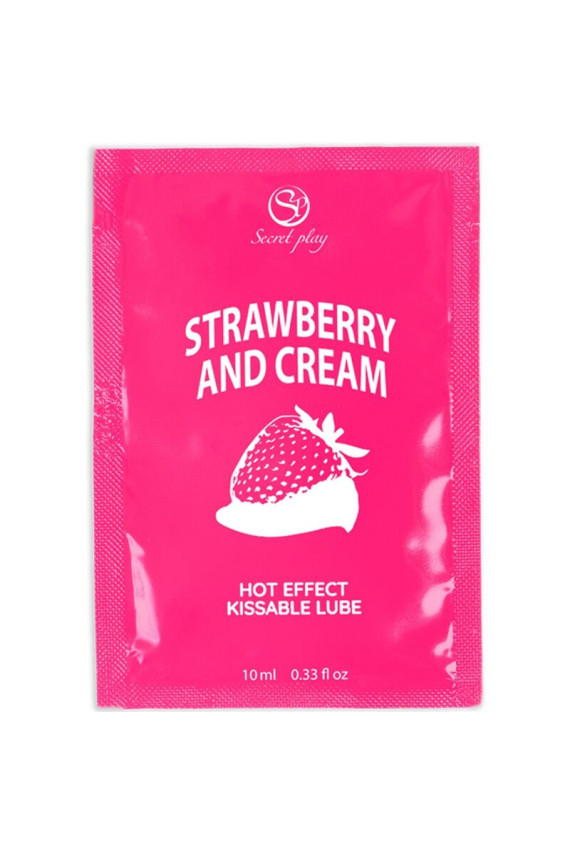 SECRETPLAY - LUBRIFICANTE MONODOSE FRAGOLE E CREMA 10 ML