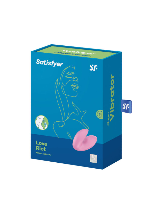 SATISFYER - VIBRATORE DA DITA LOVE RIOT ROSA