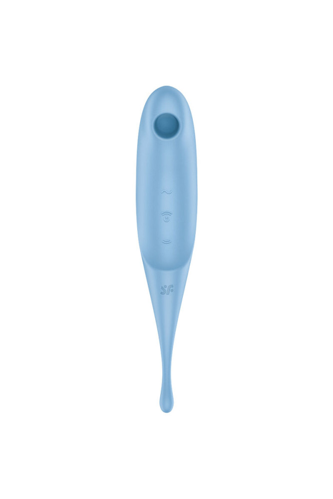 SATISFYER - STIMOLATORE E VIBRATORE TWIRLING PRO AIR PULSE BLU