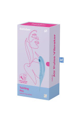 SATISFYER - STIMOLATORE E VIBRATORE TWIRLING PRO AIR PULSE BLU