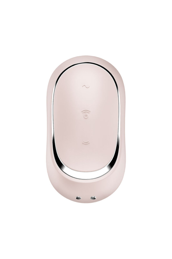 SATISFYER - PRO TO GO 2 DOPPIO STIMOLATORE E VIBRATORE BEIGE