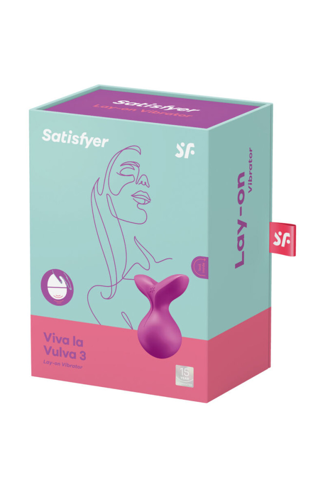 SATISFYER - VIBRATORE VIVA LA VULVA 3 LAY-ON VIOLA