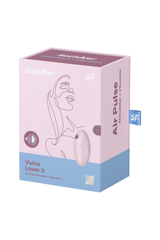 SATISFYER - STIMOLATORE E VIBRATORE VULVA LOVER 3 ROSA