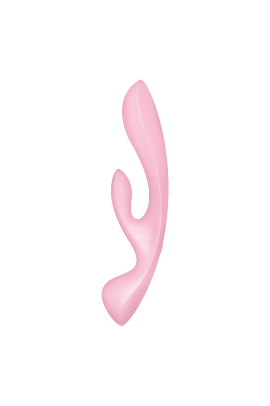 SATISFYER - TRIPLE OH VIBRAZIONE IBRIDA ROSA