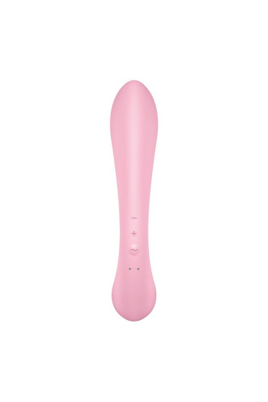 SATISFYER - TRIPLE OH VIBRAZIONE IBRIDA ROSA