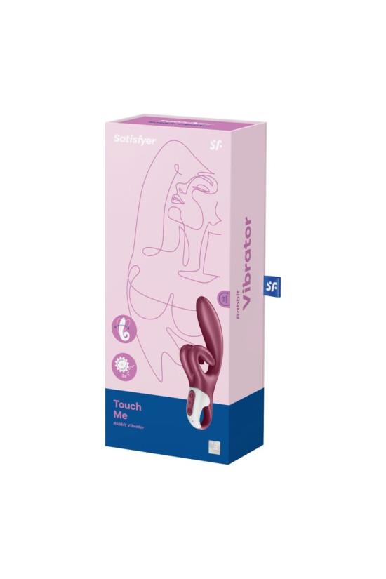 SATISFYER - VIBRAZIONE TOUCH ME RABBIT ROSSO