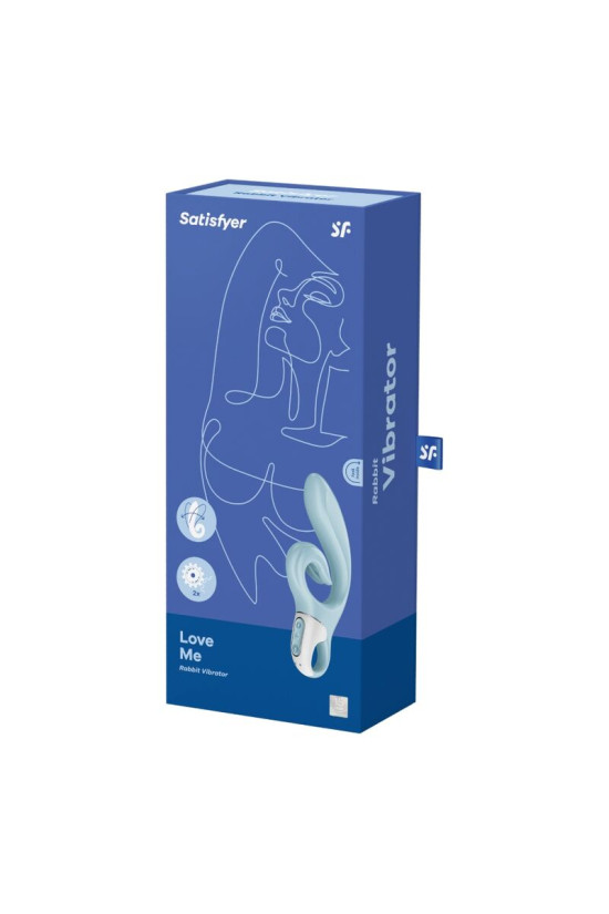 SATISFYER - LOVE ME RABBIT VIBRAZIONE BLU