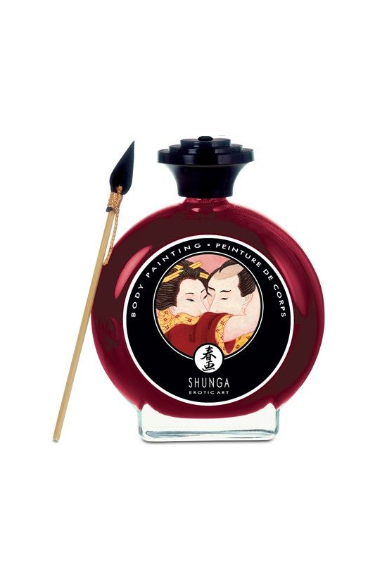 SHUNGA - BODY PAINTING CON FRAGOLA E CAVA