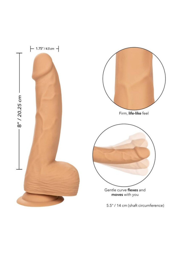 CALEXOTICS - BORCHIE IN SILICONE 20.32 CM PELLE