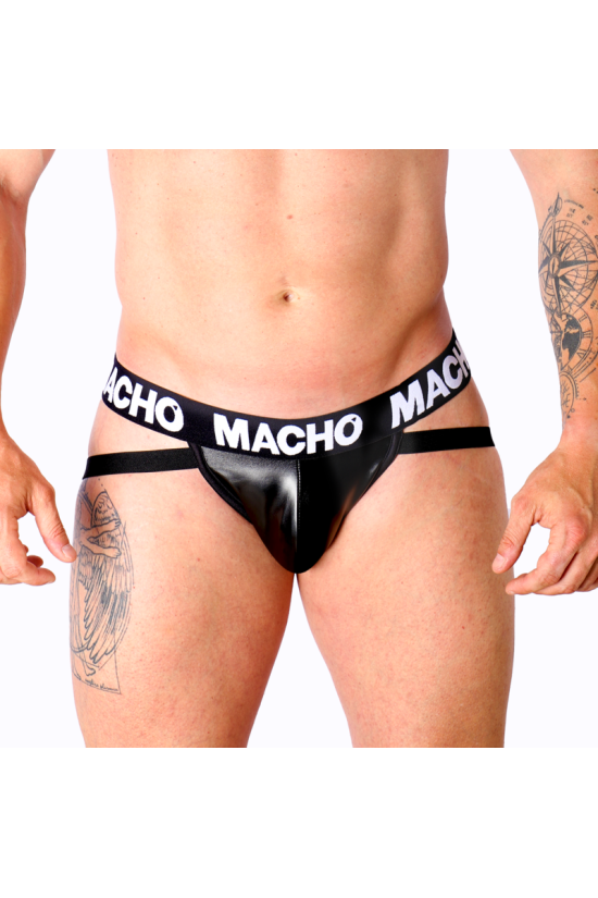 MACHO - MX25NC JOCK NERO PELLE S