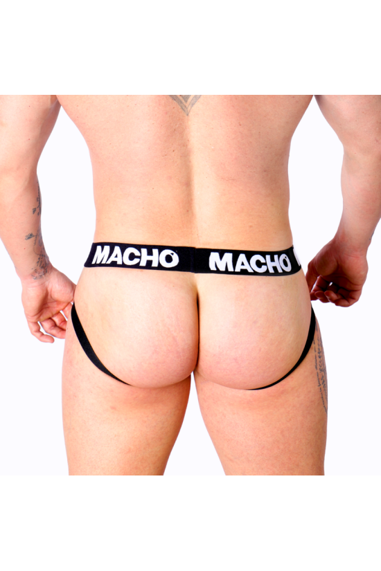 MACHO - MX25NC JOCK NERO PELLE S