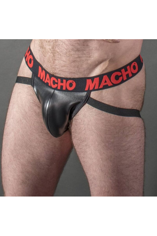 MACHO - MX25RC JOCK ROSSO PELLE S
