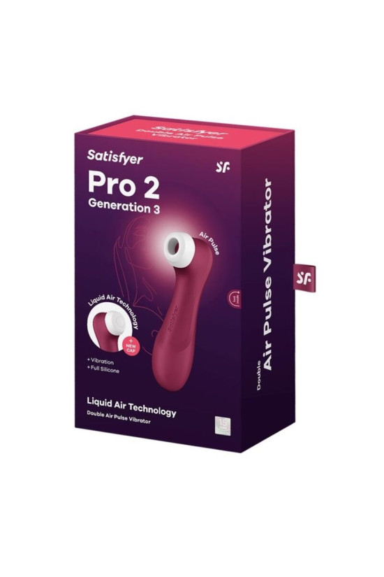 SATISFYER - TECNOLOGIA PRO 2 GENERAZIONE 3 ARIA LIQUIDA ROSSO VINO