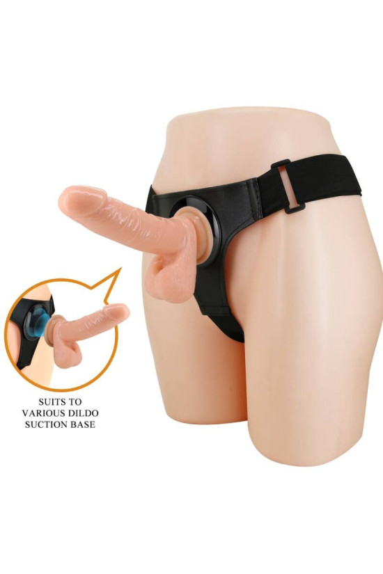 PRETTY LOVE - IMBRAGATURA SLIP UNIVERSALE CON DILDO TOM 20 CM NATURALE