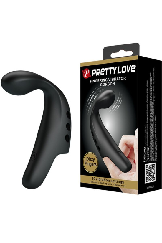 PRETTY LOVE - DITALE VIBRATORE GORGON NERO