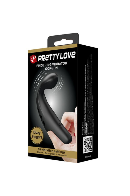 PRETTY LOVE - DITALE VIBRATORE GORGON NERO