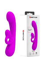 PRETTY LOVE - SINCERO VIBRATORE CLITORIDEO IN SILICONE E SUCCHIATORE VIOLA