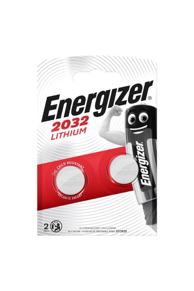 ENERGIZER - BATTERIA LITIO A TASTO CR2032 3V 2 UNIT