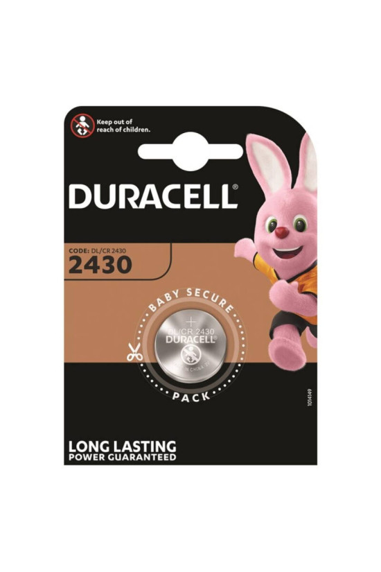 DURACELL - BATTERIA BOTTONE LITIO CR2430 3V 1 UNIT