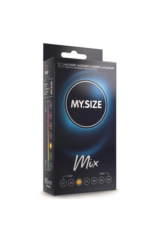 MY SIZE - MIX PRESERVATIVI 53 MM 10 UNIT
