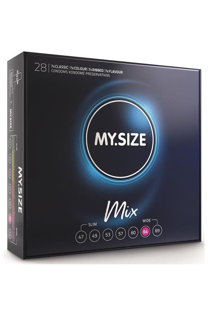 MY SIZE - MIX PRESERVATIVI 64 MM 28 UNIT
