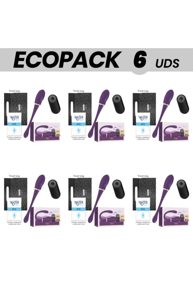 ECOPACK 6 UNIT - TREASURE MERLIN DOUBLE COUPLE VIBRATOR CONTROL REMOTO