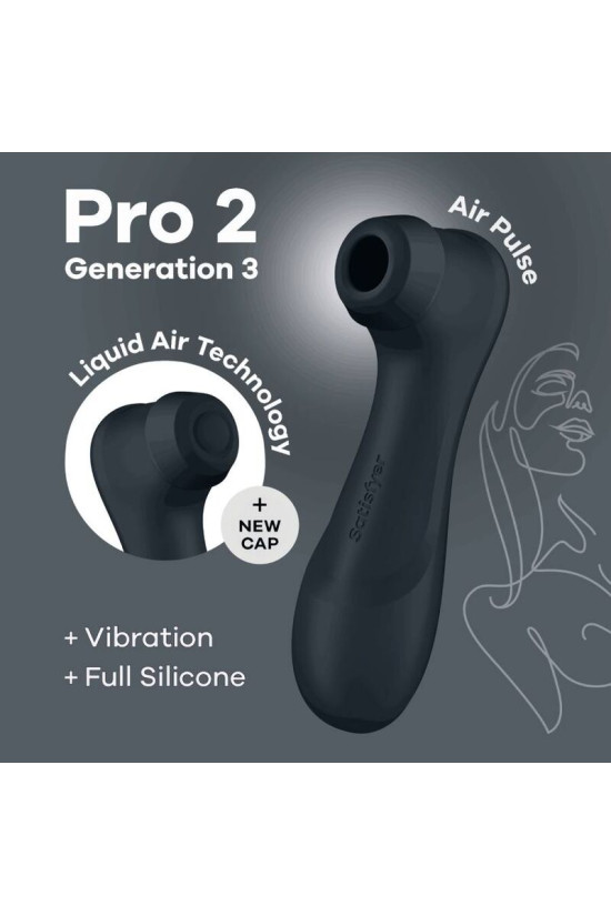 SATISFYER - TECNOLOGIA PRO 2 GENERAZIONE 3 ARIA LIQUIDA NERO