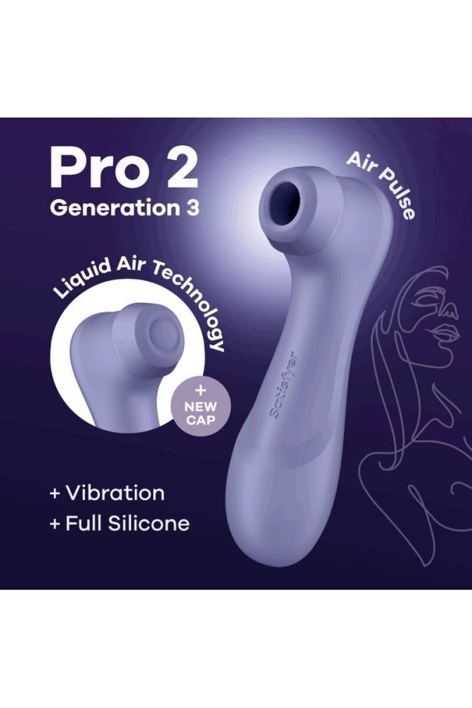 SATISFYER - TECNOLOGIA PRO 2 GENERAZIONE 3 ARIA LIQUIDA LILLA
