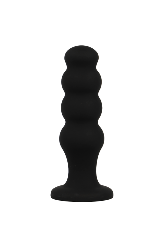 BLACK&SILVER - PLUG ANALE IN SILICONE SCOTT PREMIUM NERO