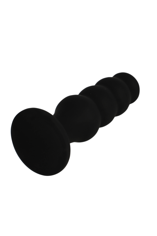 BLACK&SILVER - PLUG ANALE IN SILICONE SCOTT PREMIUM NERO