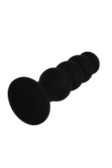 BLACK&SILVER - PLUG ANALE IN SILICONE SCOTT PREMIUM NERO