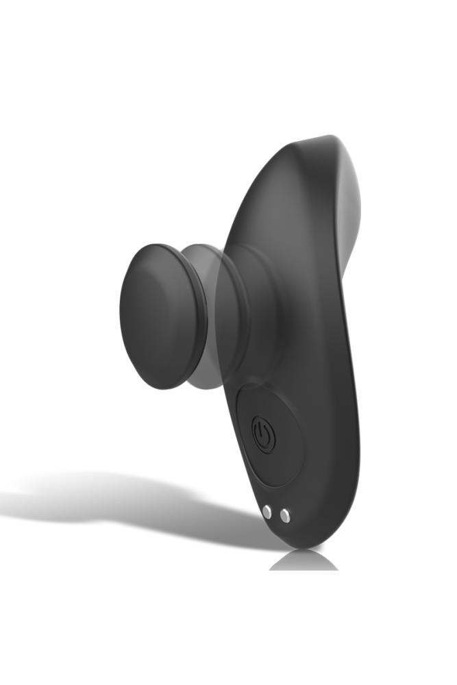 BLACK&SILVER - PANTALONE VIBRATORE IN SILICONE RICARICABILE PRESTON NERO