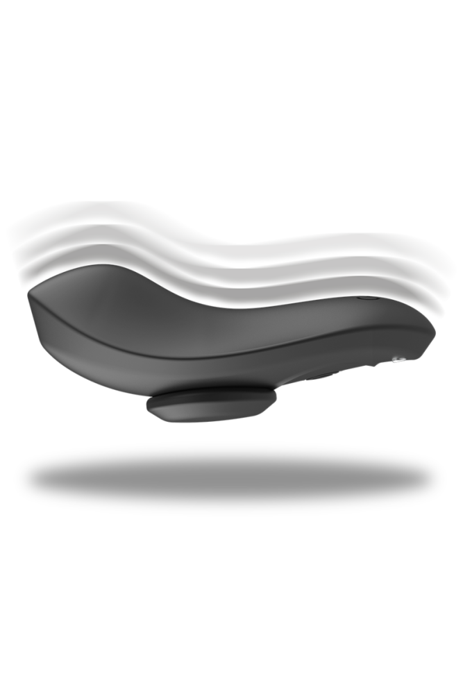 BLACK&SILVER - PANTALONE VIBRATORE IN SILICONE RICARICABILE PRESTON NERO