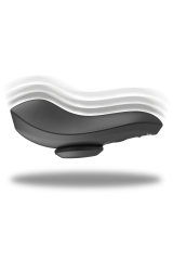 BLACK&SILVER - PANTALONE VIBRATORE IN SILICONE RICARICABILE PRESTON NERO