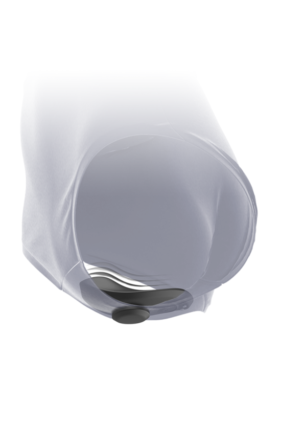 BLACK&SILVER - PANTALONE VIBRATORE IN SILICONE RICARICABILE PRESTON NERO