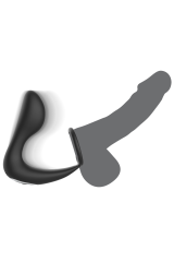 BLACK&SILVER - MASSAGGIATORE ANALE CON TELECOMANDO RICARICABILE IN SILICONE NERO