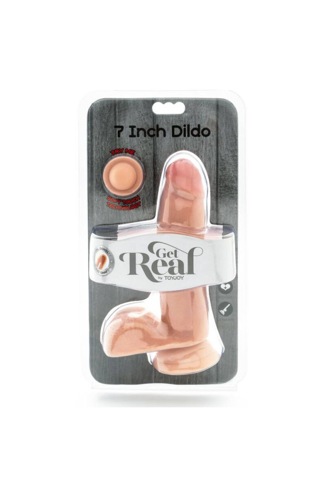 GET REAL - DILDO A DOPPIA DENSIT 12 CM PALLE DI PELLE