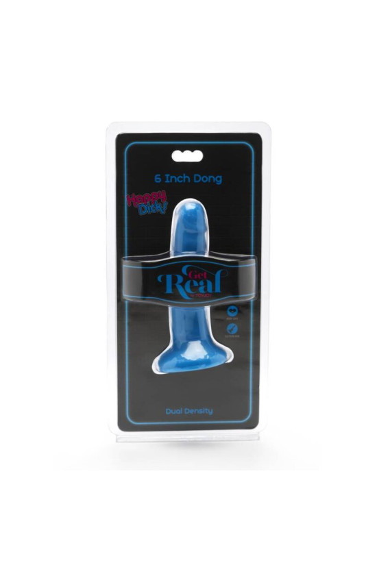 GET REAL - HAPPY DICKS DONG 12 CM BLU