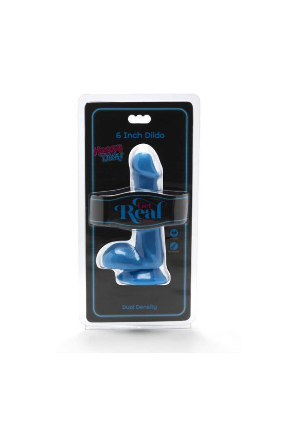 GET REAL - HAPPY DICKS DILDO 12 CM SFERE BLU