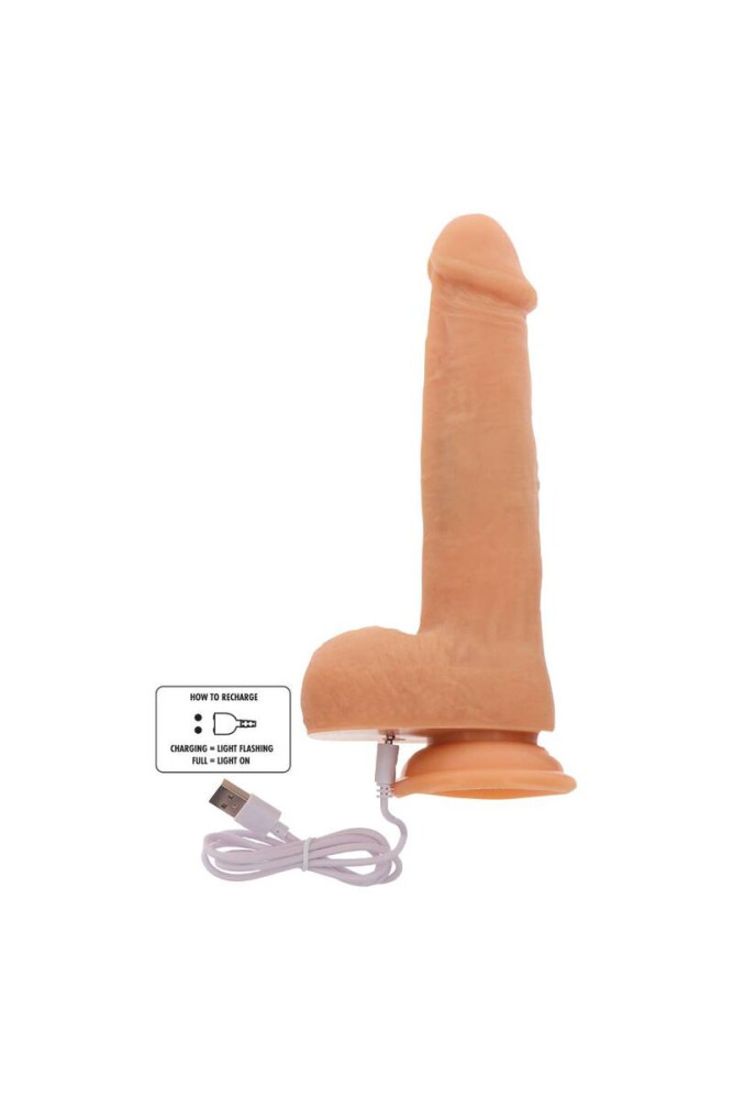 GET REAL - PELLE DILDO VIBRANTE CON PERLINE ROTANTI