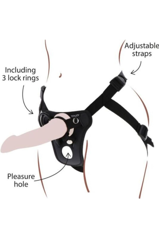 GET REAL - IMBRACATURA DA PIACERE CON CINTURINO NERA