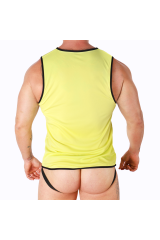 MACHO - T-SHIRT GIALLA L/XL