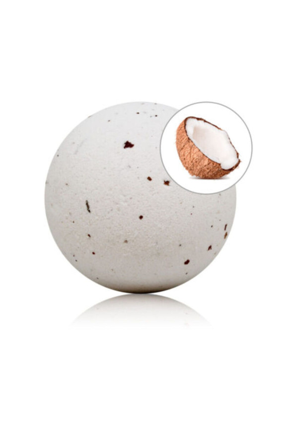 TALOKA - BOMBA DA BAGNO PROFUMATA AL COCCO CON PETALI DI ROSA