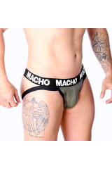 MACHO - MX27GR JOCK LEATHER GRIGIO BEIGE L