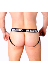 MACHO - MX27GR JOCK IN PELLE GRIGIO BEIGE XL
