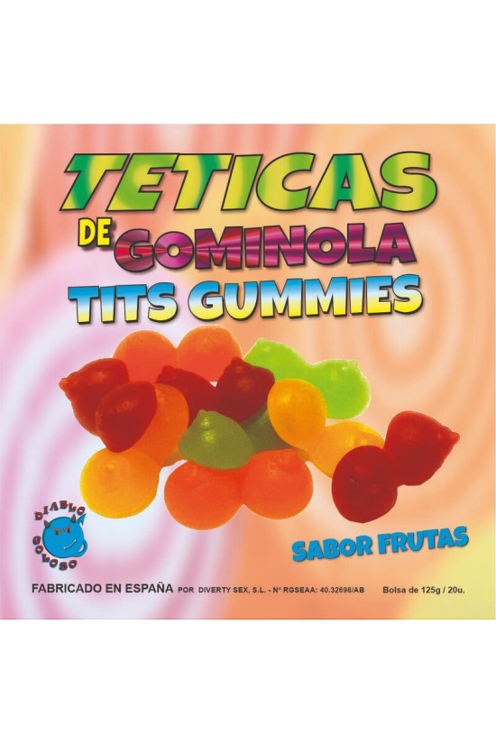 DIABLO GOLOSO - TETTARELLE GOMMOSE LUCIDE ASSORTITE