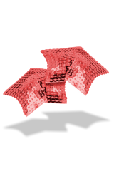OHMAMA FETISH - COPRI CAPEZZOLI A STELLA CON PAILLETTES ROSSE