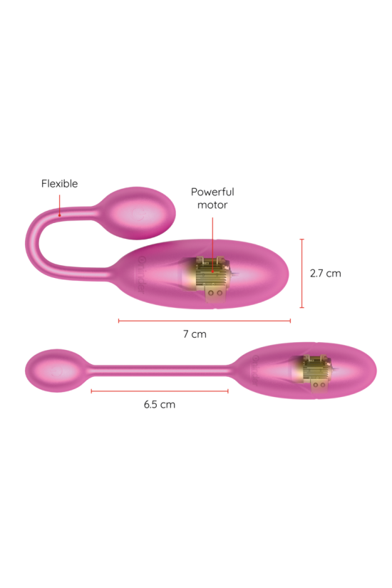 ONINDER - UOVO VIBRANTE DENVER ROSA 7 X 2